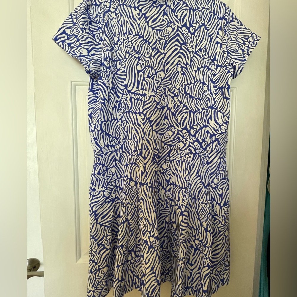 NWT Lilly Pulitzer size XL Alona Dress athletic style. Color: Martinique Blue - Picture 15 of 17